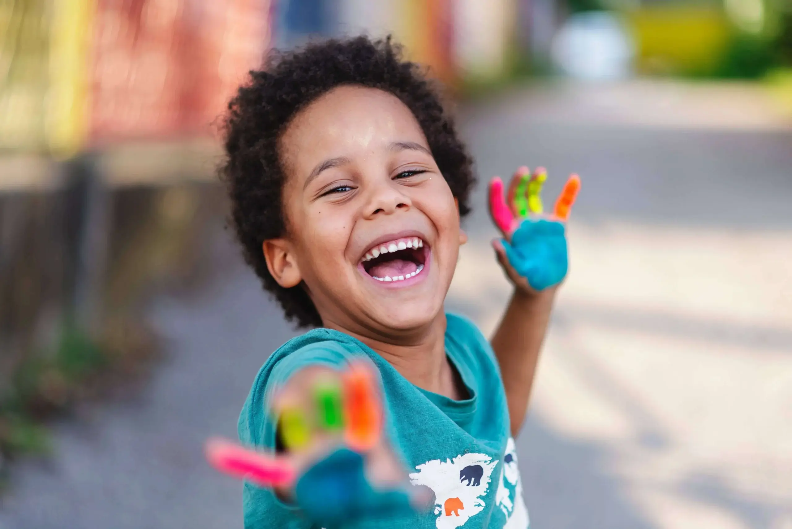 Child happy after their ABA therapy program