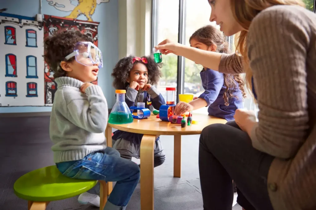 EIBI Therapy in a children's classroom