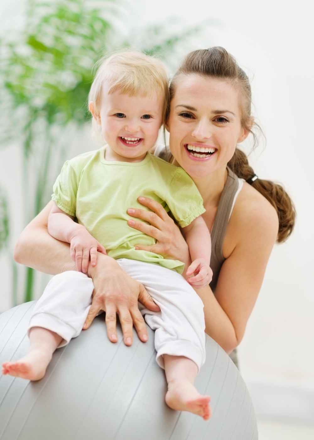 Parent and young child during family-centered ABA support in New Jersey